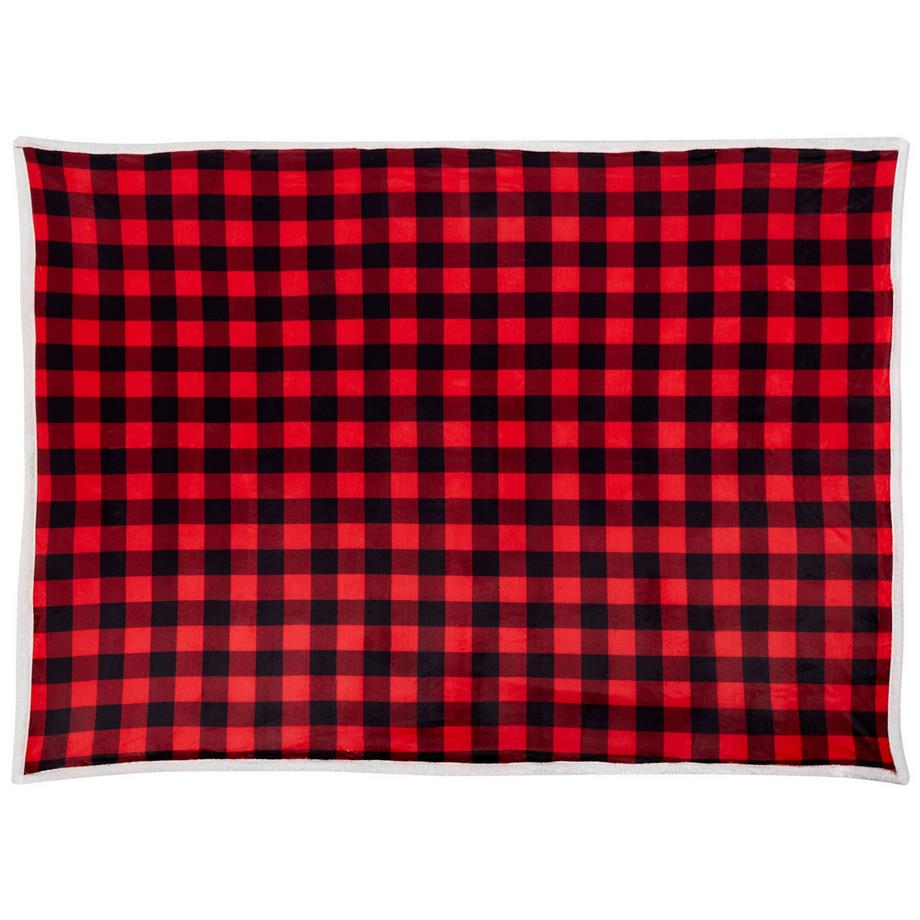 Beliani Couverture Rustique Liquorice Polyester  