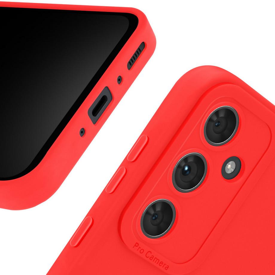 Avizar  Coque Samsung Galaxy A54 5G Souple Rouge 