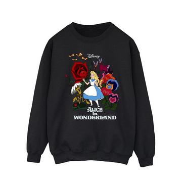 Alice In Wonderland Flowers Sweatshirt