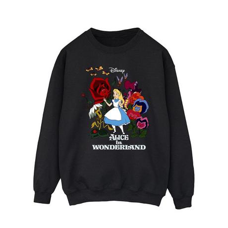 Disney  Alice In Wonderland Flowers Sweatshirt 