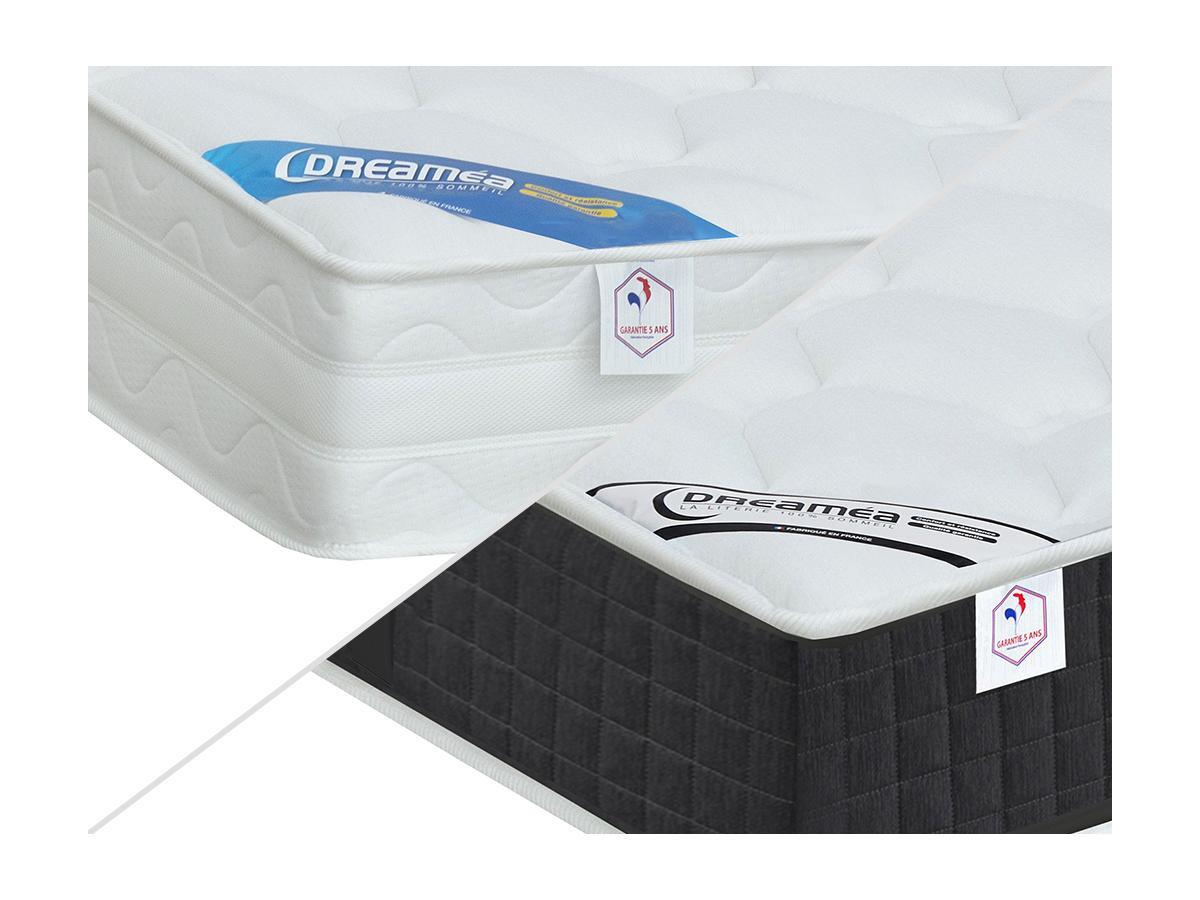 DREAMEA Lit électrique relaxation matelas ressorts ensachés mémoire forme APOLLO de DREAMEA  