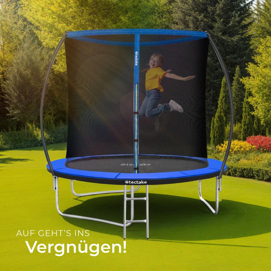 Tectake  Trampoline JUMPY Ø 244 cm certifié GS 