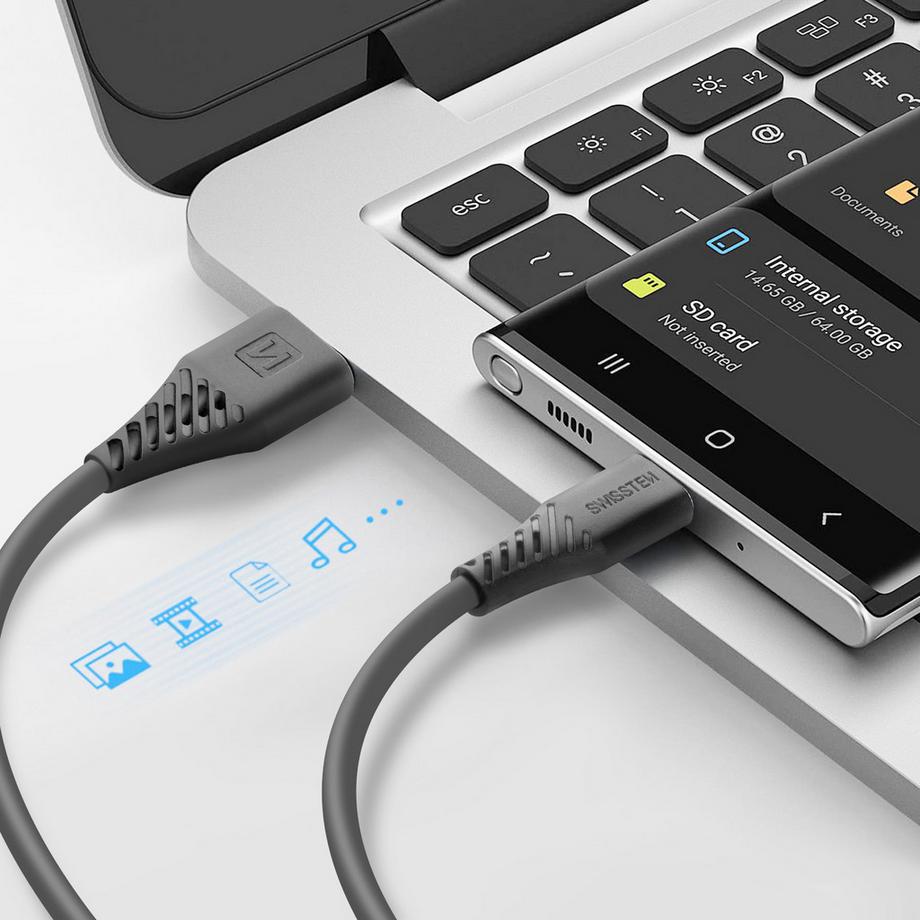 SWISSTEN  Câble USB vers USB C, Silicone Swissten 