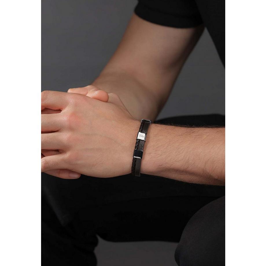 Police  Ben Armband ausem Leder 