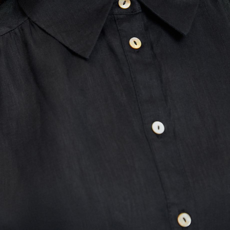 La Redoute Collections Signature Heloïse Abito Corto in Lino a Maniche Corte  