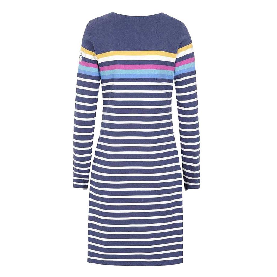 Lazy Jacks Langarm Gestreiftes T-Shirt Kleid  
