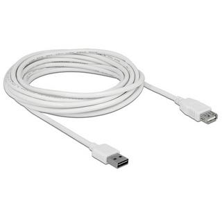 DeLock  85202 USB Kabel 5 m USB 2.0 USB A Weiß 