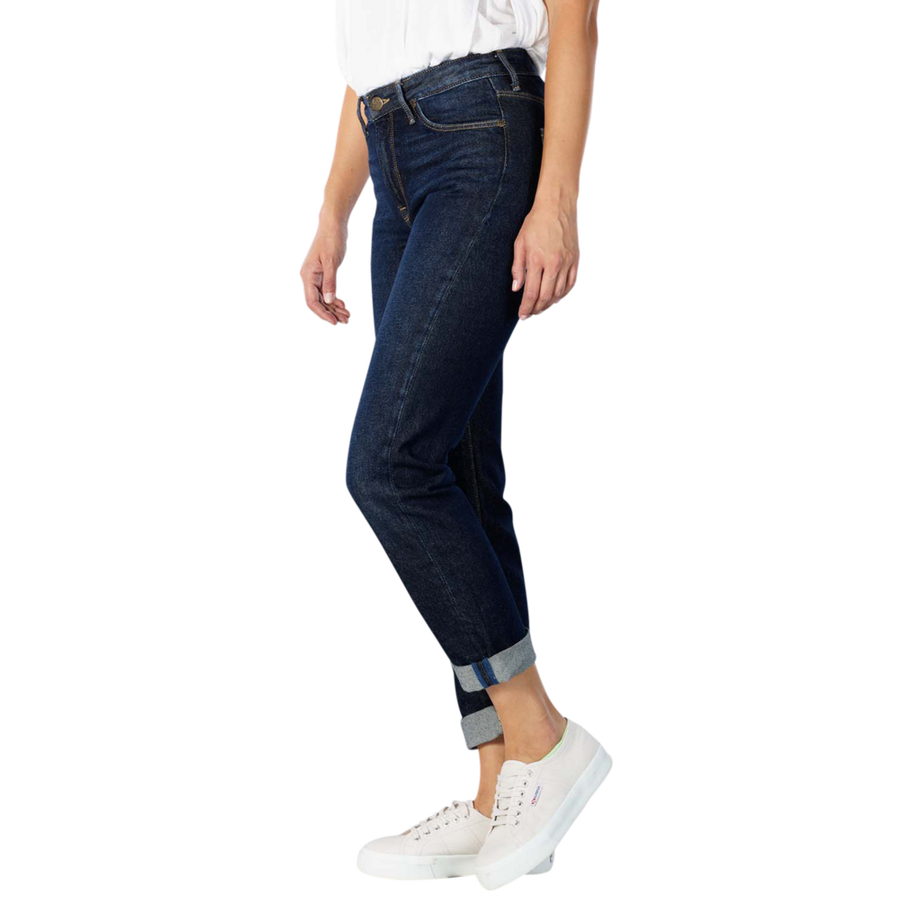 Lee Mom Jeans Straight Dark Duster  