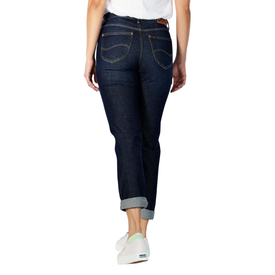 Lee Mom Jeans Straight Dark Duster  