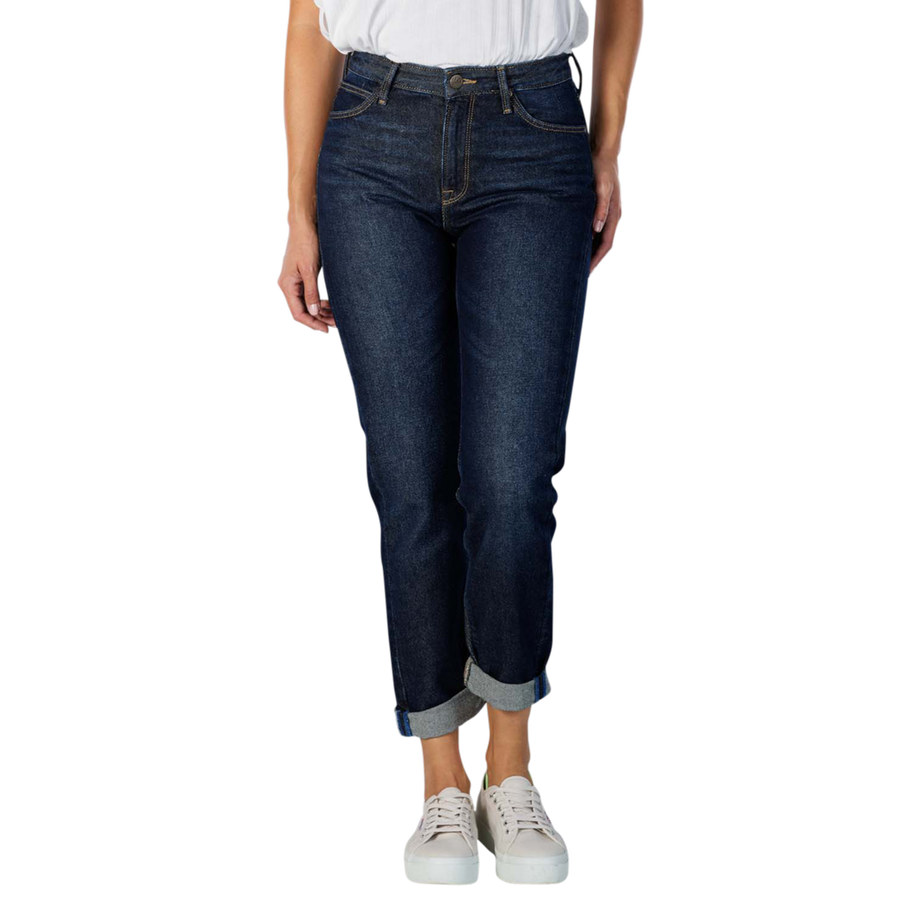 Mom Jeans Straight dark duster