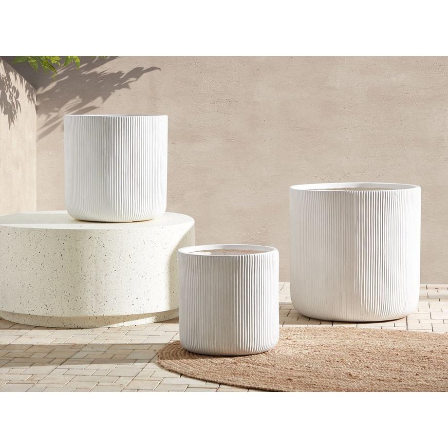 Beliani Cache-pot en Fibre d'argile Traditionnel OREOI  