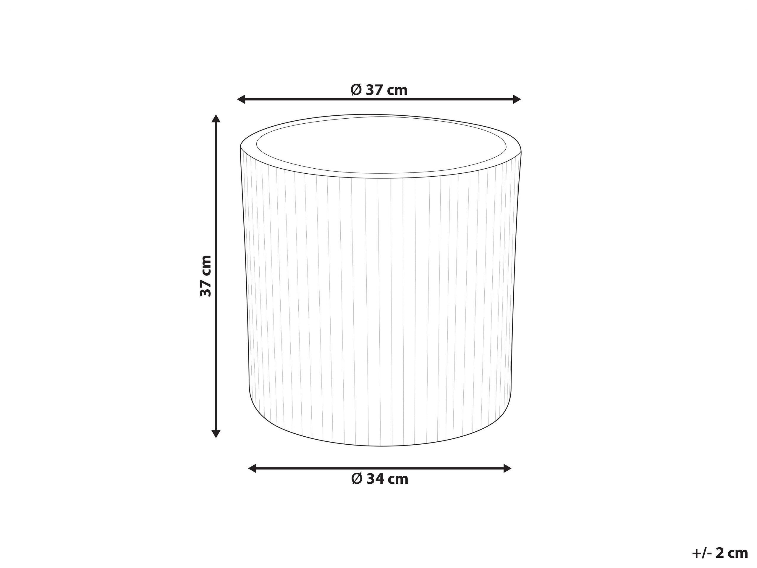 Beliani Vaso per piante en Fibra d'argilla Classico OREOI  