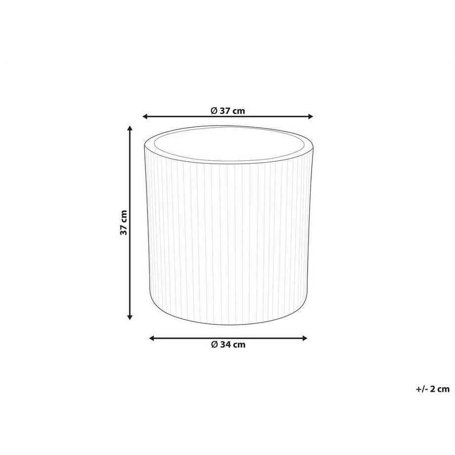 Beliani Cache-pot en Fibre d'argile Traditionnel OREOI  