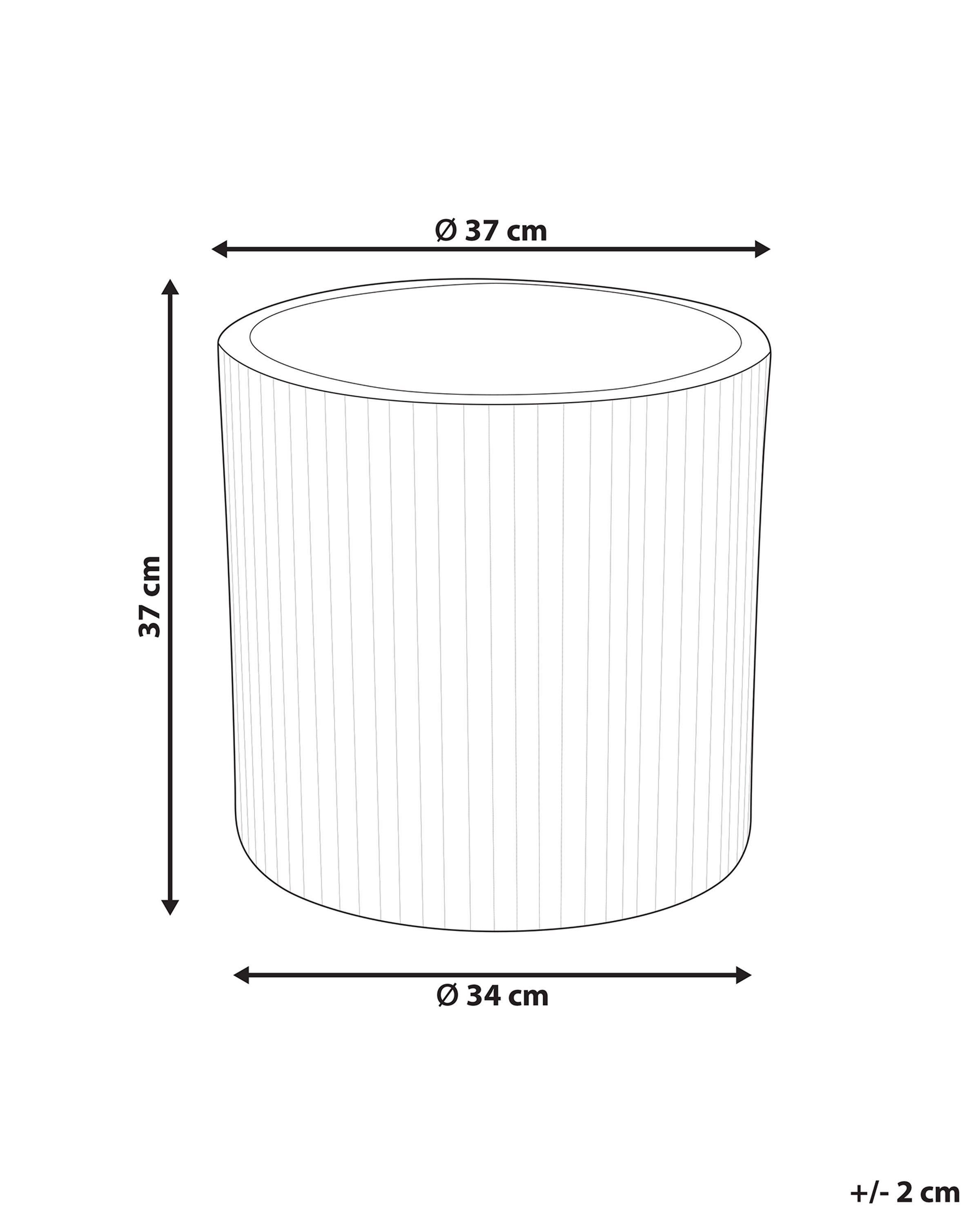 Beliani Vaso per piante en Fibra d'argilla Classico OREOI  