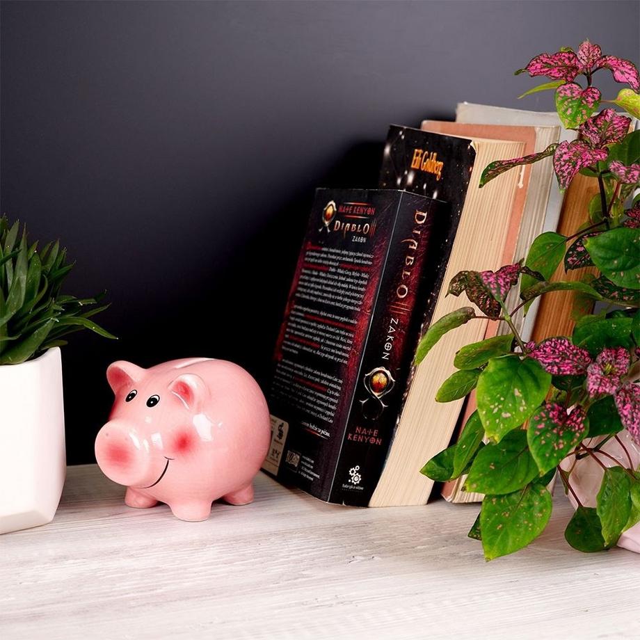 B2X Tirelire en Céramique : Belle Tirelire Rose pour Vos Épargnes  