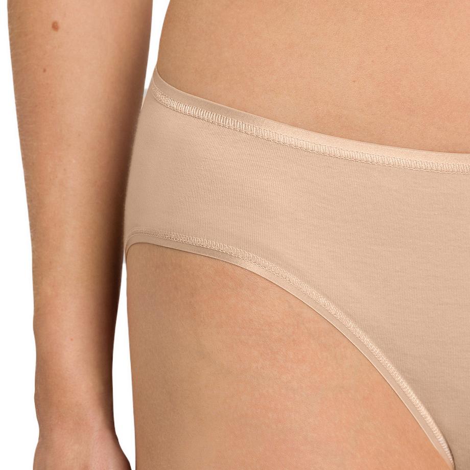 HANRO Cotton Seamless Midi Slip 2er Pack  