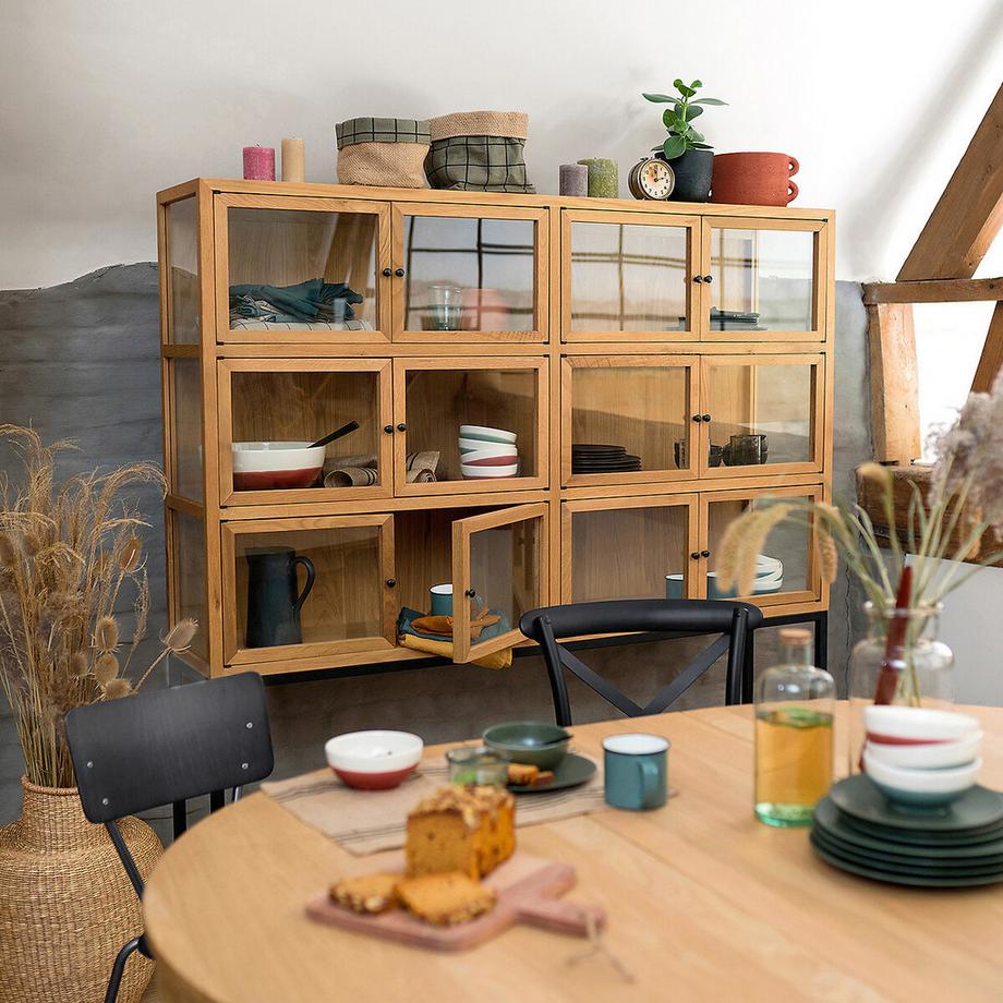 La Redoute Intérieurs Lot de 2 chaises bois et cannage Cedak  