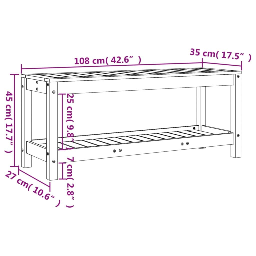 VidaXL panca da giardino Legno di douglas  