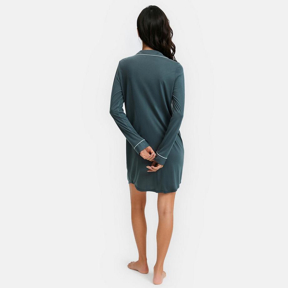 La Redoute Collections Chemise de nuit liquette avec col revers  