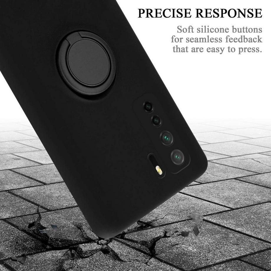 Cadorabo  Hülle für Huawei P40 LITE 5G  NOVA 7 SE TPU Silikon mit Ring Liquid 