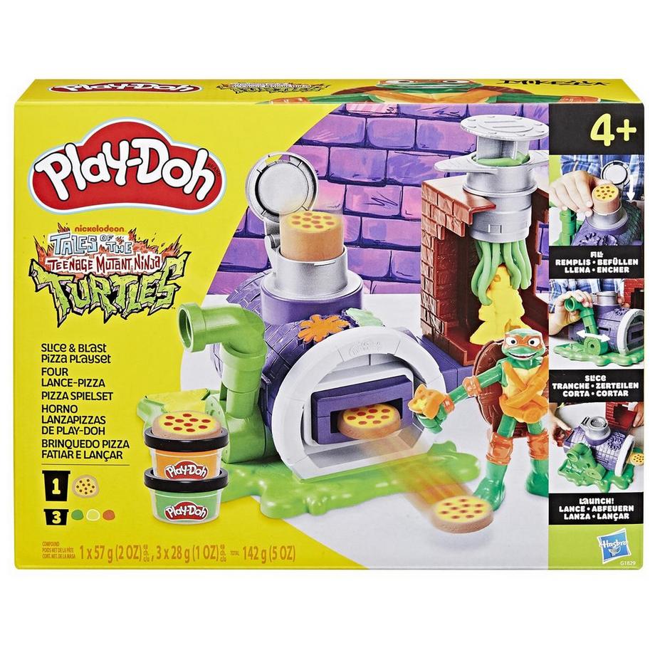 Play-Doh  Ensemble de jeu pizza PD TMNT SLICE AND BLAST 