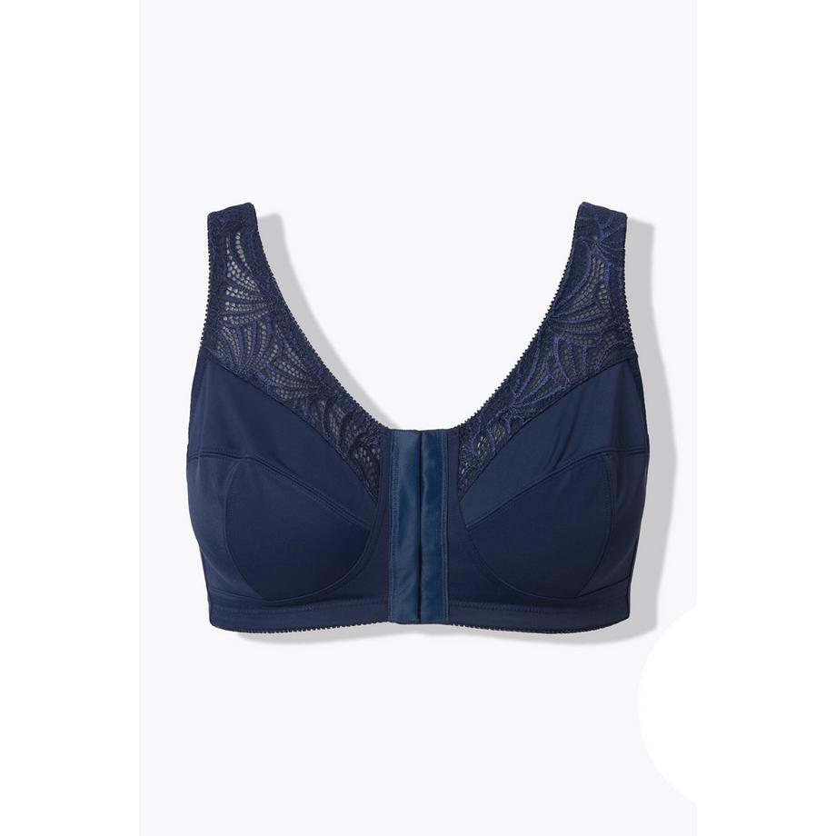 Ulla Popken Entlastungs-BH Vorderverschluss Ohne Bügel Cups C-G  