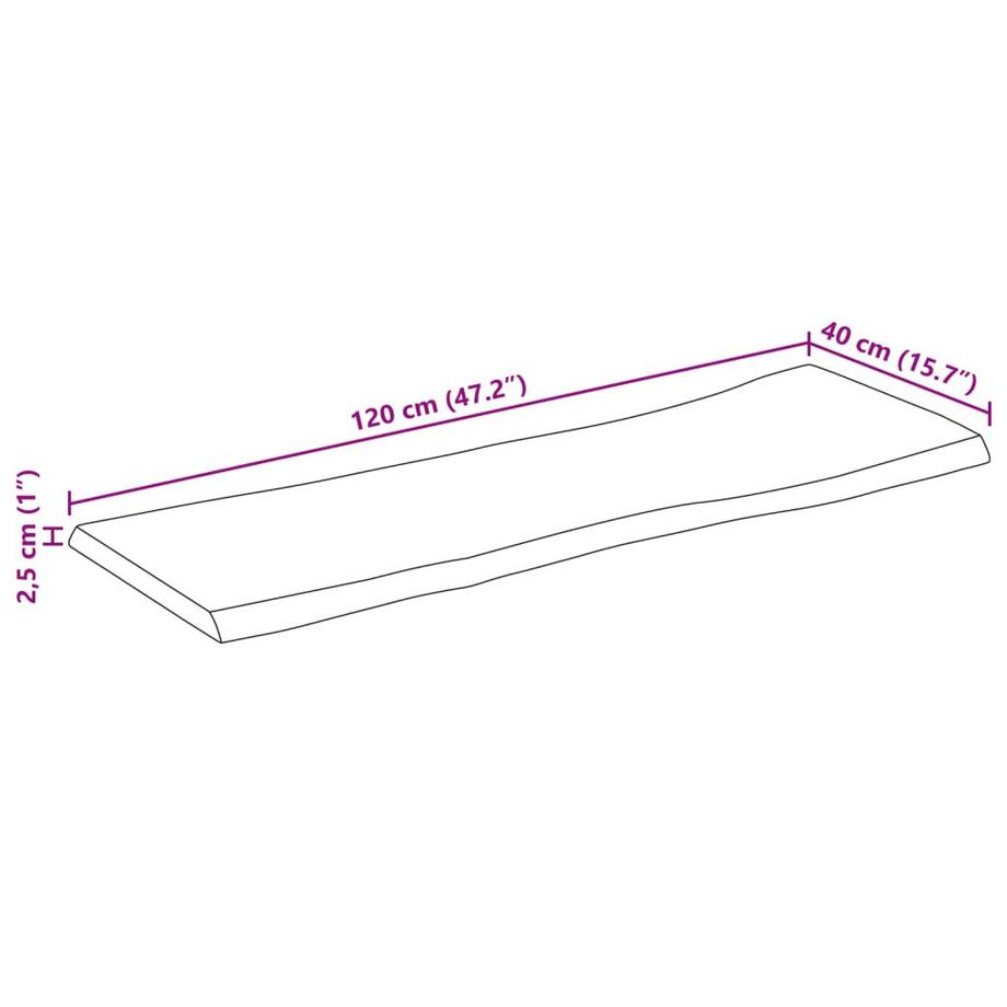 VidaXL Dessus de table bois  
