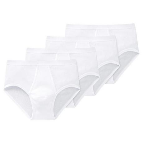 Schiesser Original Classics Costina Doppia Slip Sportivo con Apertura Confezione da 4  