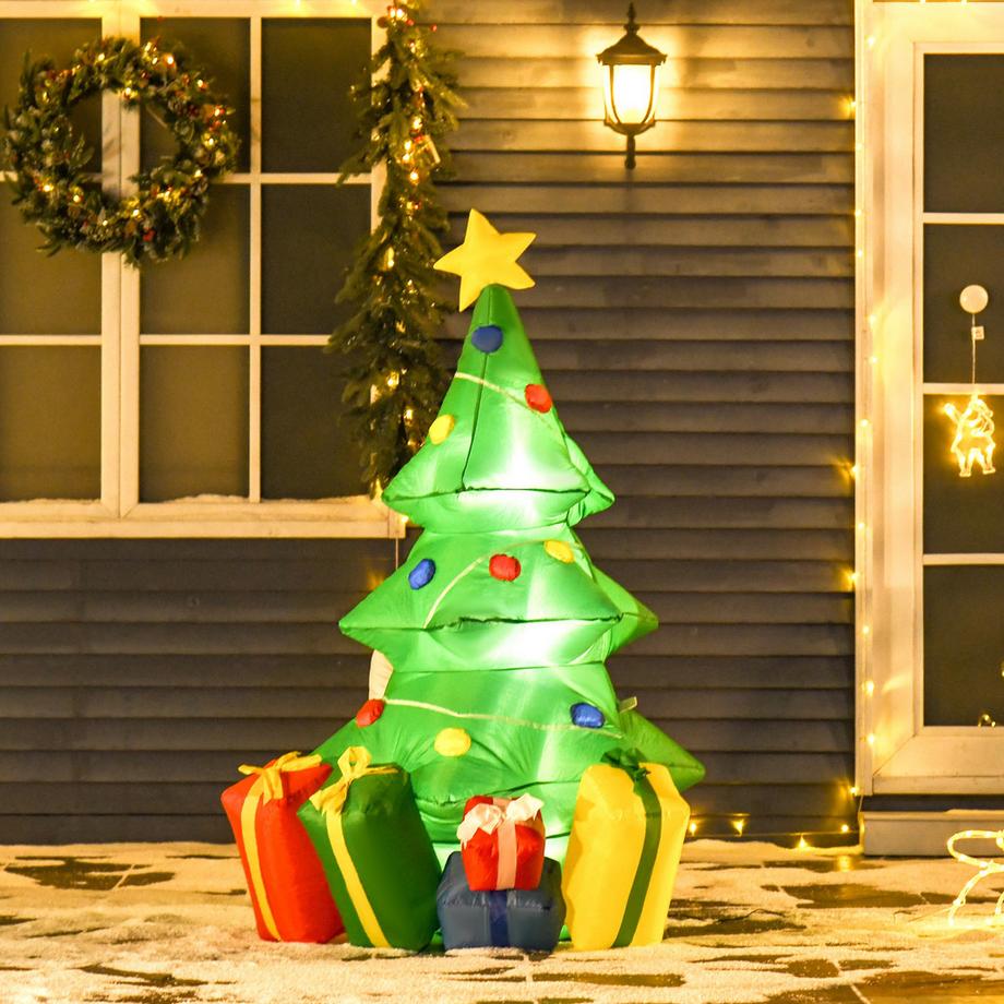 HOMCOM Aufblasbarer Weihnachtsbaum  