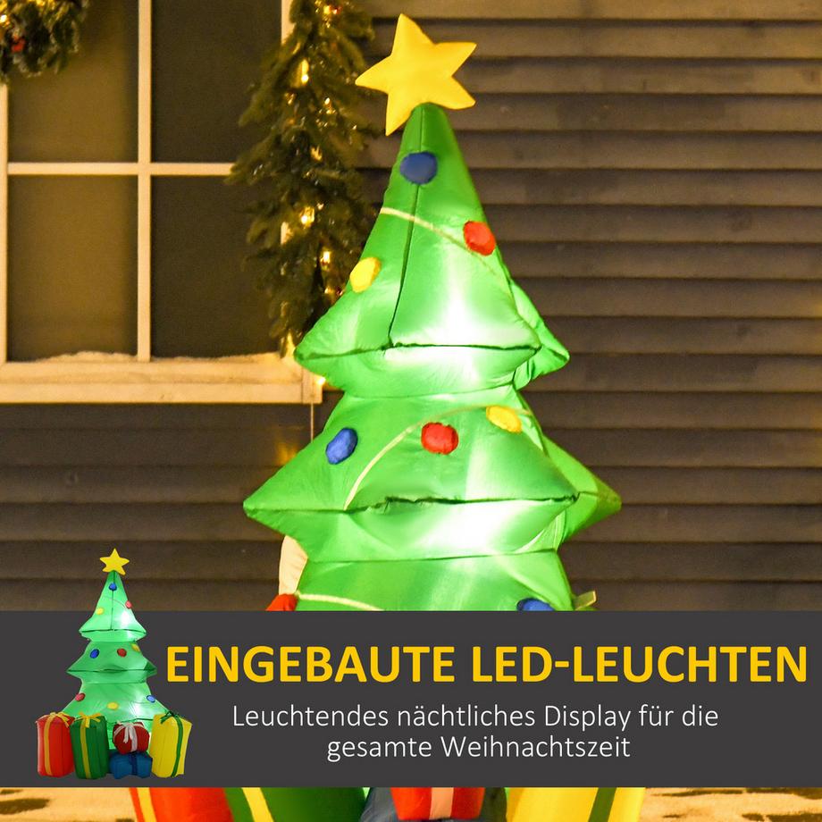 HOMCOM Aufblasbarer Weihnachtsbaum  