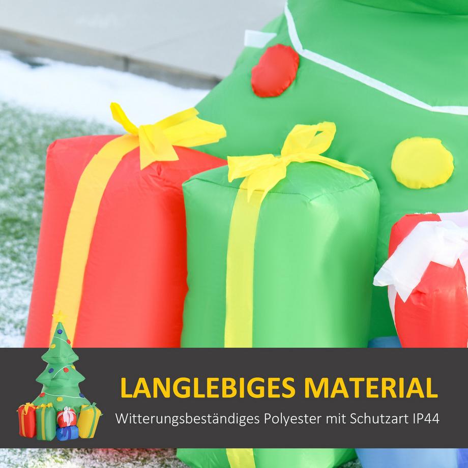 HOMCOM Aufblasbarer Weihnachtsbaum  