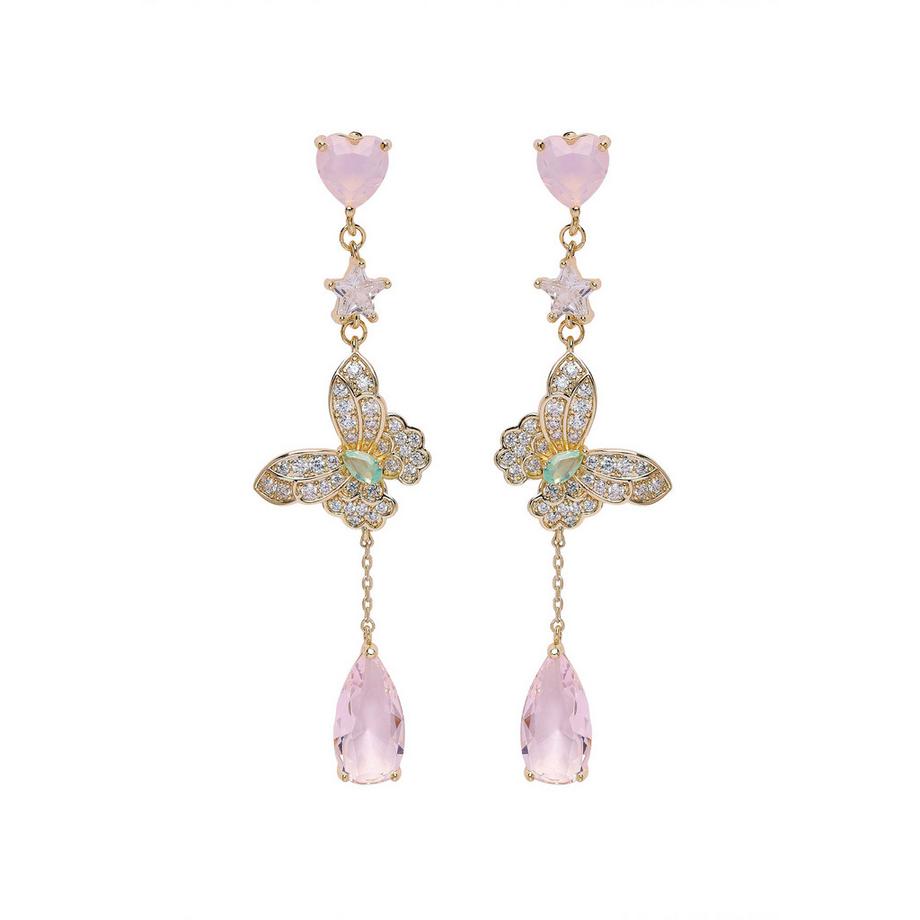 Diva Boucles d'oreilles goutte papillon