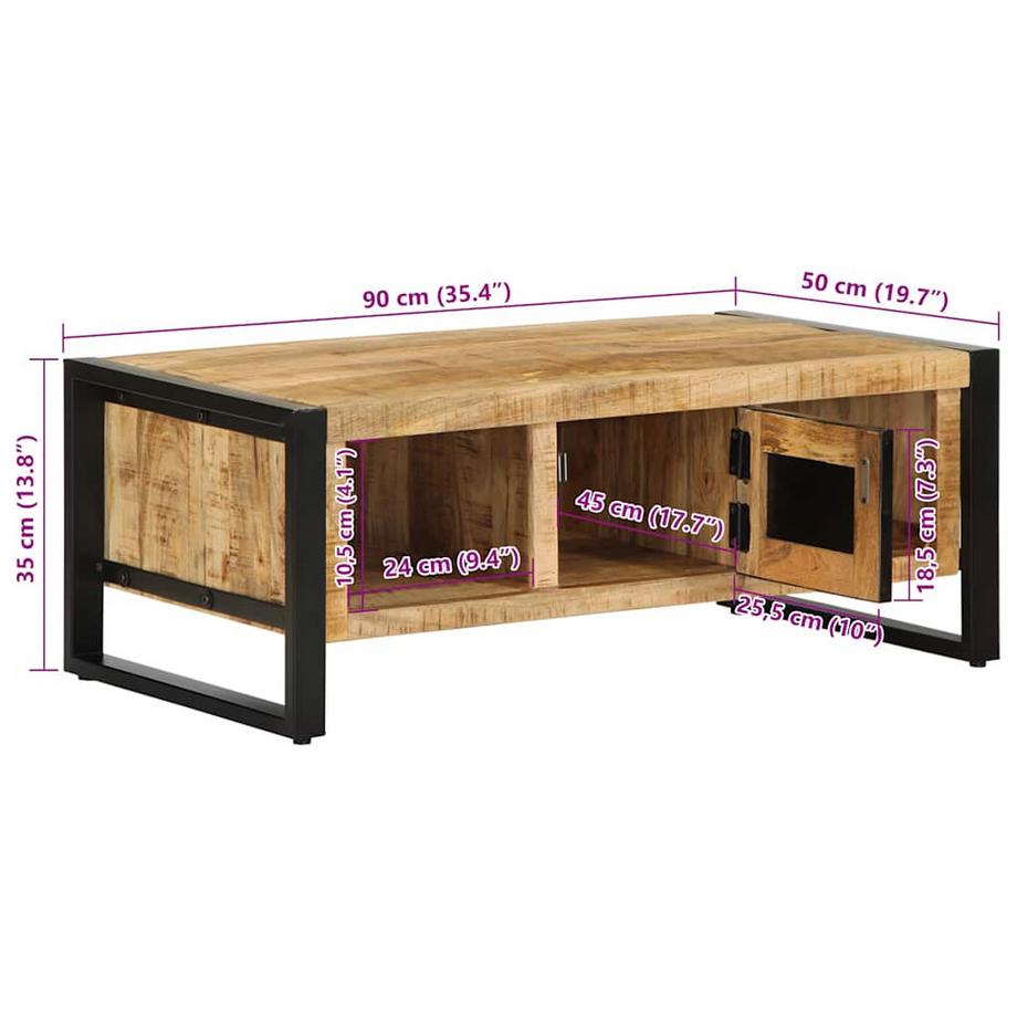 VidaXL Couchtisch mangoholz  