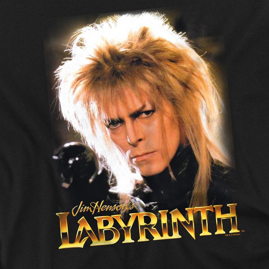 Labyrinth  Maglietta Jareth Il Re Dei Goblin Manica Lunga 