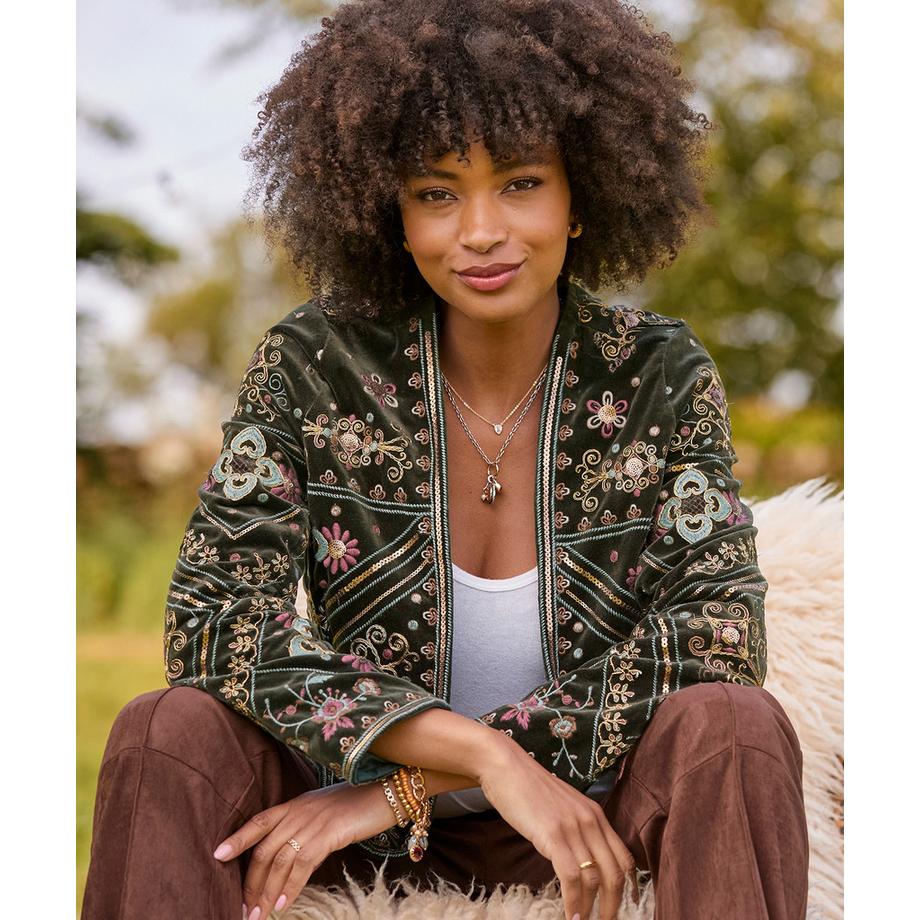 Joe Browns Bella offene Boutique-Jacke mit Stickerei  
