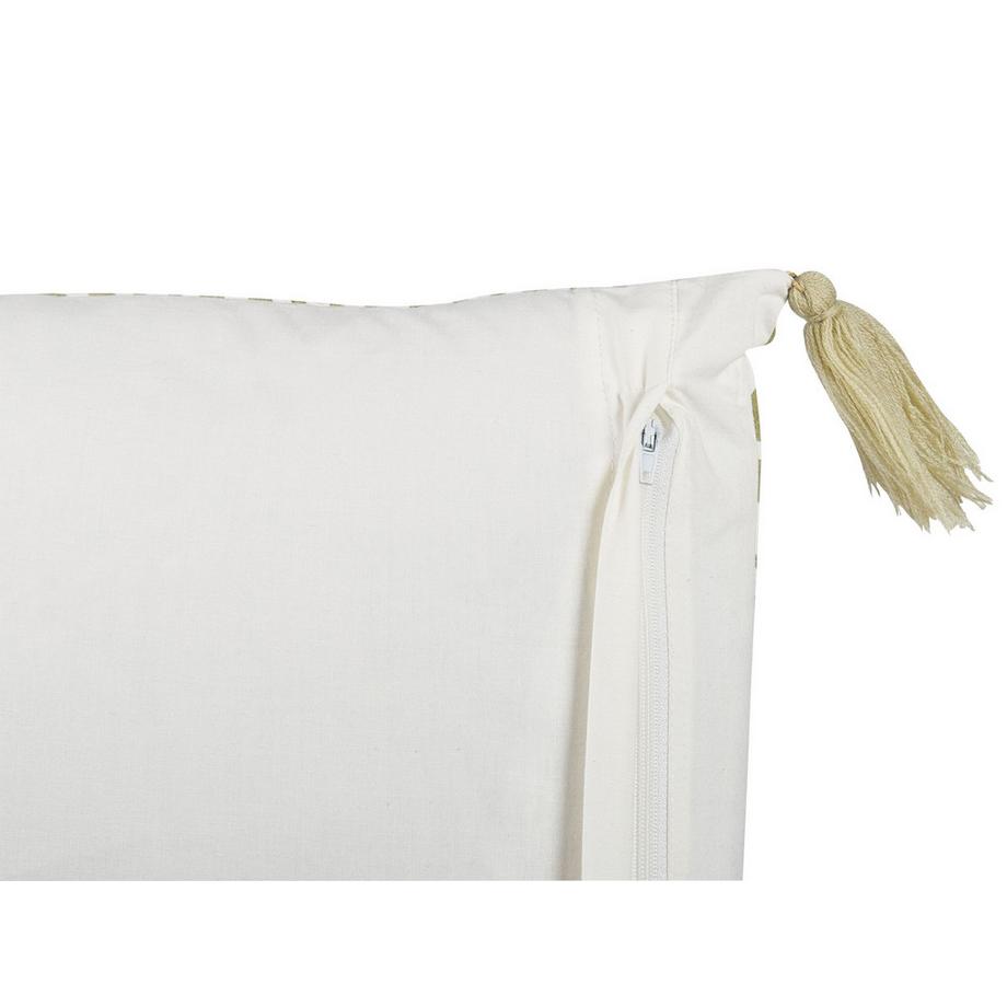 Beliani Dekokissen 2er Set aus Baumwolle Boho SYRINGA  