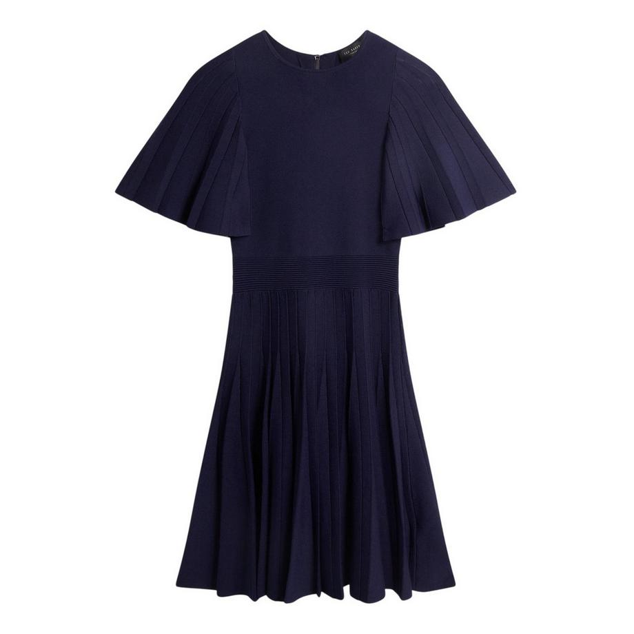 Robe Patineuse Manches Volantées