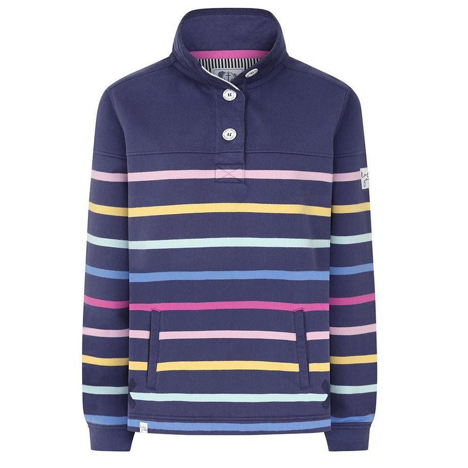 Sweatshirt  ,  Knopfhals