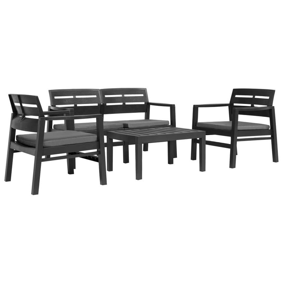 VidaXL Outdoor-lounge-set plastik  
