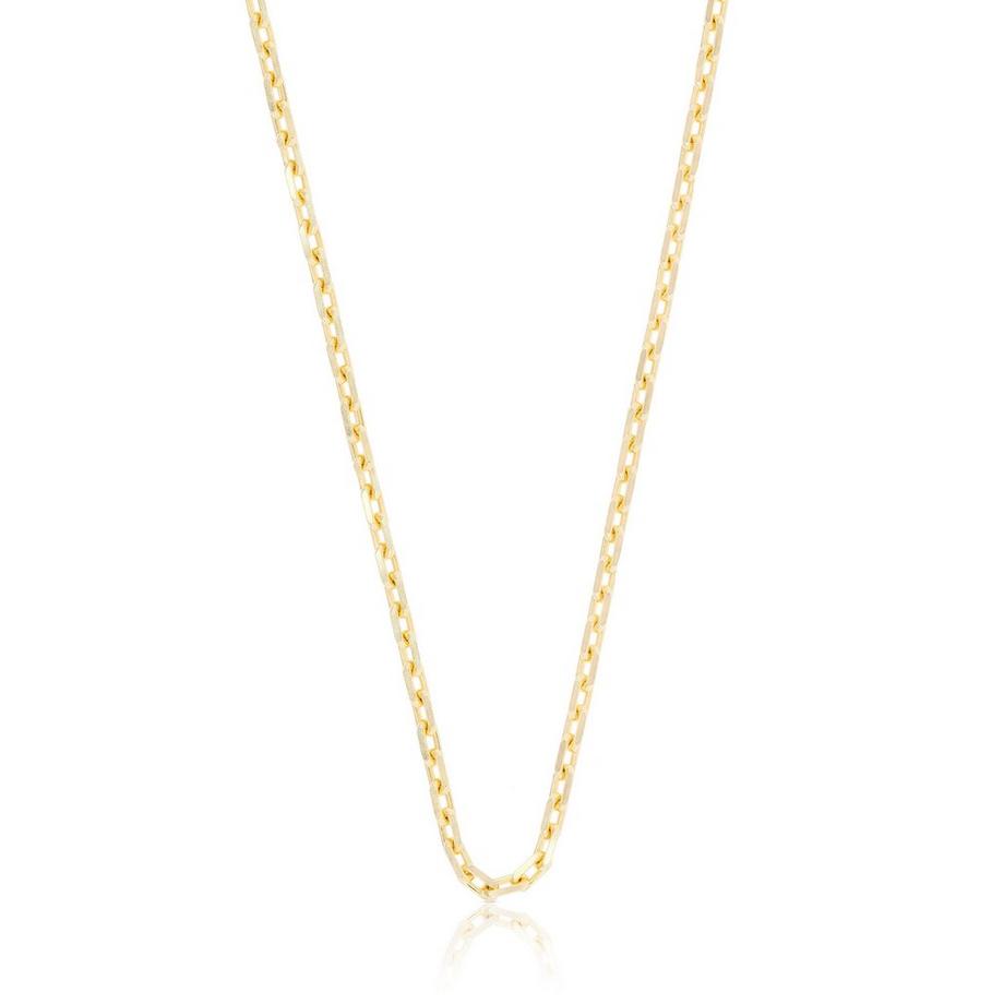 MUAU Schmuck  Collier forçat or jaune 750, 2.9mm, 42cm 