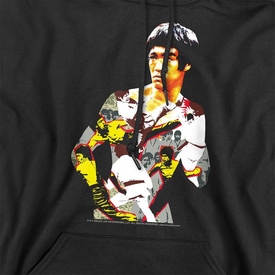Bruce Lee Body Of Action Felpa Con Cappuccio  
