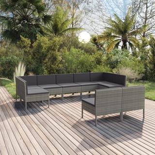 VidaXL set da giardino Polirattan  