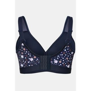 Ulla Popken Reggiseno Minimizer Stampa Stelle Senza Ferretto Coppa C-D  