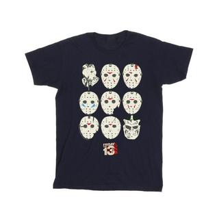 Friday The 13th Jason Masks T-Shirt  