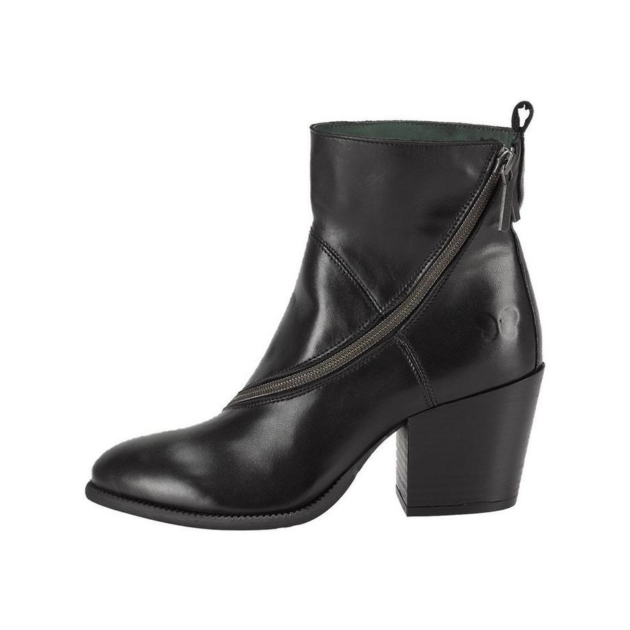 Felmini Stivaletto con zip laterale diagonale e tacco a blocco  
