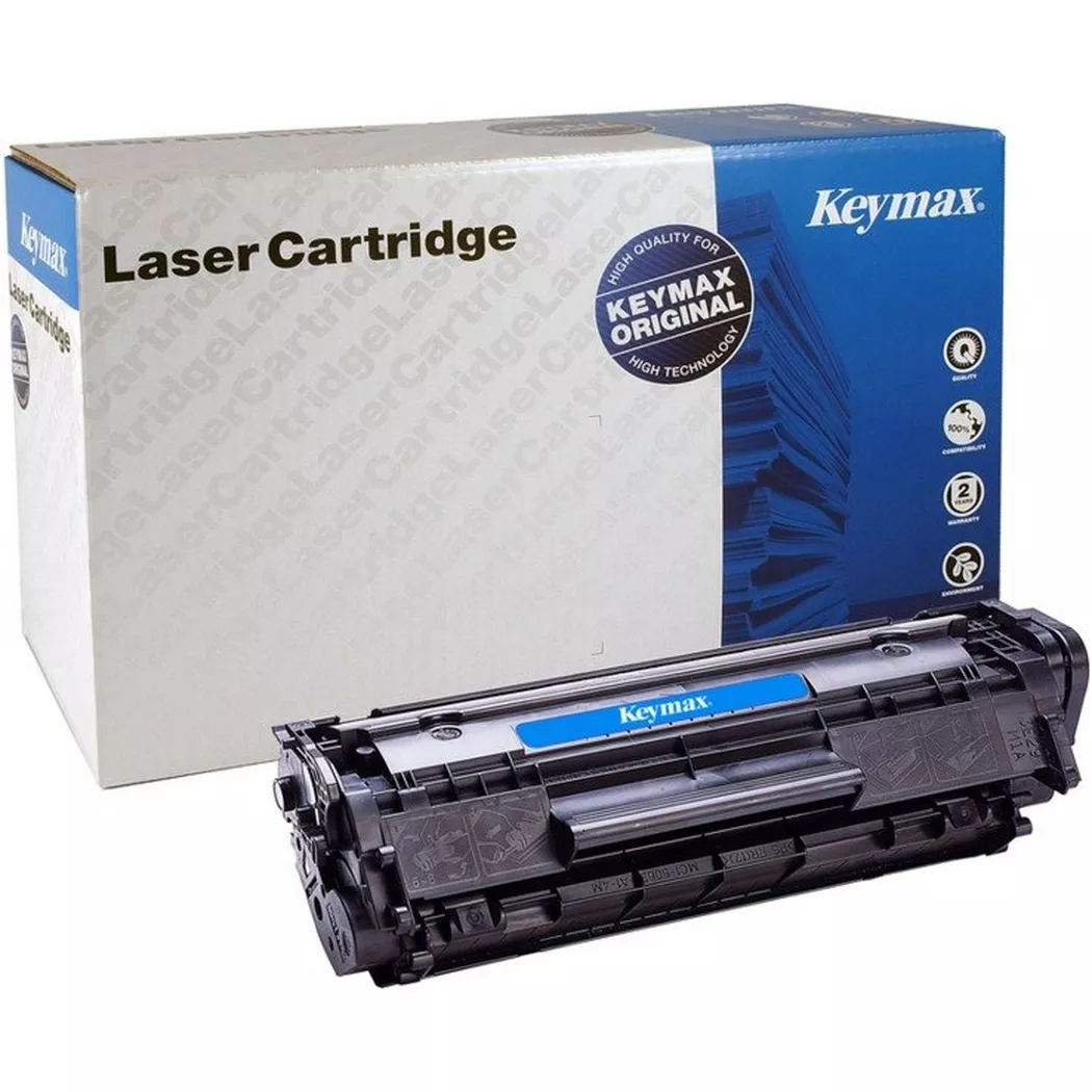 Keymax – RMC-Toner-Modul schwarz Q2612AKEY zu HP LJ 1010 2000 Seiten, One Size