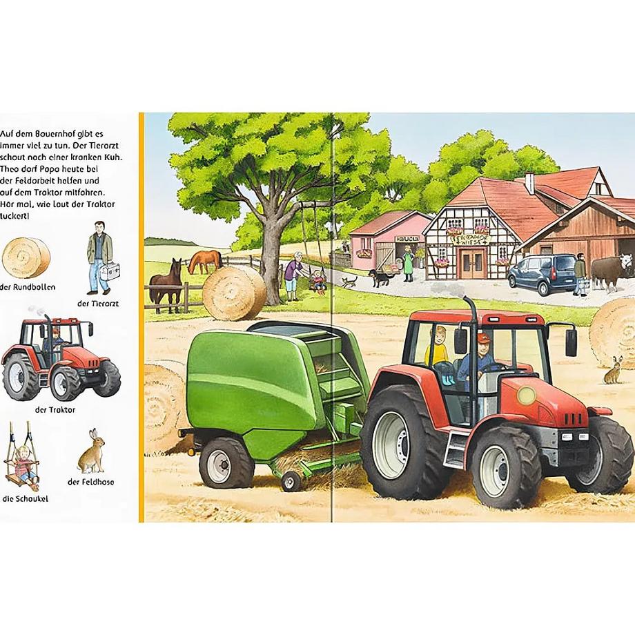 Sachen suchen, Sachen hören: Auf dem Bauernhof Nahrgang, Frauke; Schargan, Constanze (Illustrationen) Gebundene Ausgabe 