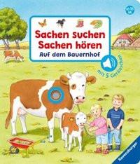 Sachen suchen, Sachen hören: Auf dem Bauernhof Nahrgang, Frauke; Schargan, Constanze (Illustrationen) Gebundene Ausgabe 