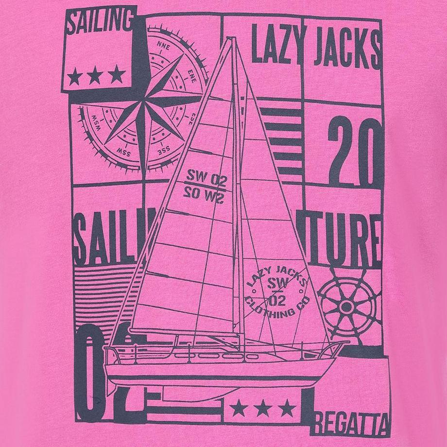Lazy Jacks T-Shirt Imprimé Voilier  