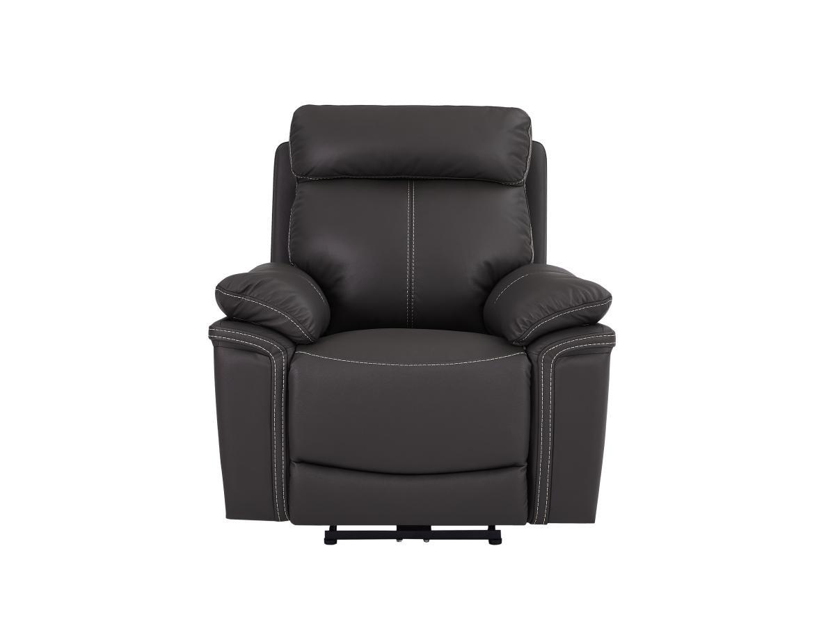 Vente-unique Fauteuil relax électrique en cuir ISIRIS  